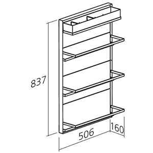 vasteland Conciërge gordijn Set schoenen- en accessoiresrek - kast-inrichting.nl