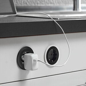 Inbouwstopcontact Pix, penaarding (BE/FR)