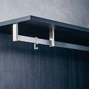 Kastroede, rechthoek, 25 x 15 mm, RVS mat geborsteld, 990 mm