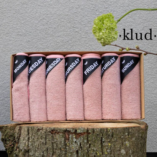 Klud vaatdoeken roze, set van 7 stuks