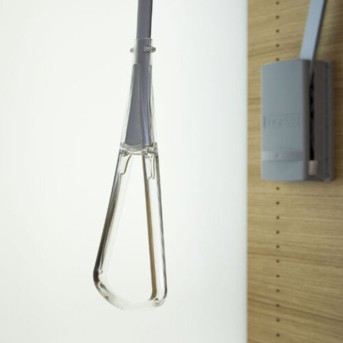 Verlengstuk voor Servetto garderobelift, transparant.