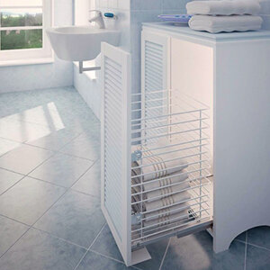 Wasmand, uittrekbaar voor in de kast