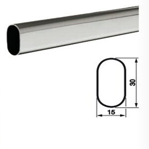 Roede, ovaal voor kledingkast, 2990 mm