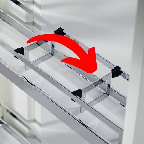 Dwarsverdeler voor manden Arena Style, chroom, 300mm