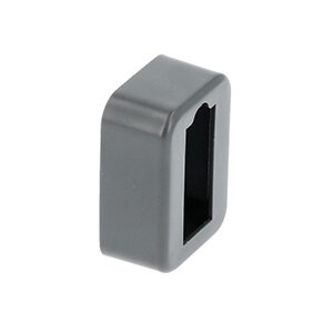 Roedehouder, rechthoek, antraciet