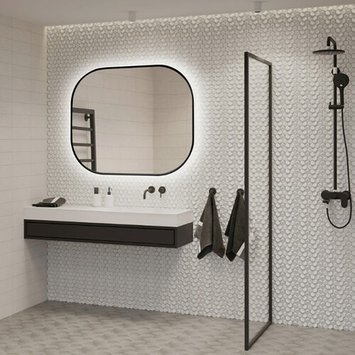 Spiegel Cepheus met led verlichting, 800 x 600 mm