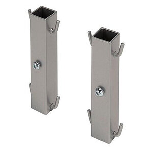 Extra houder voor draadmand apothekerskast Dispensa, zilver