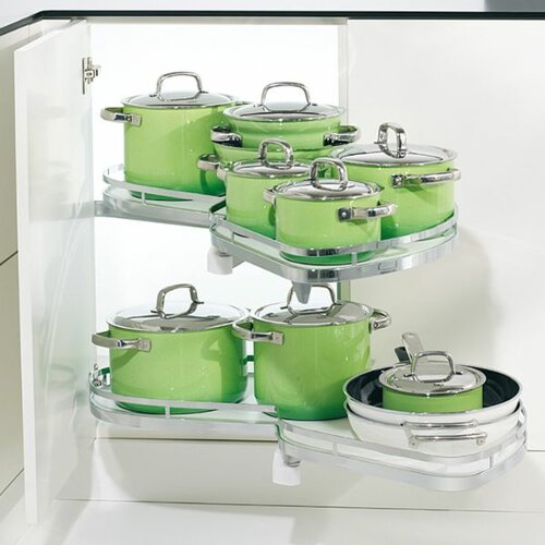 Kesseböhmer Le Mans 2 Arena Style hoekkast 50 cm, wit/chroom