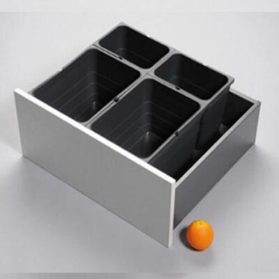 Set afvalemmers hoog 225 mm, breed 460 mm, diep 465 mm