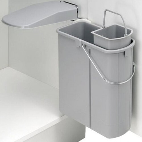 Wesco inbouwafvalemmer, met een inhoud van 19 liter  (14 + 5 liter)