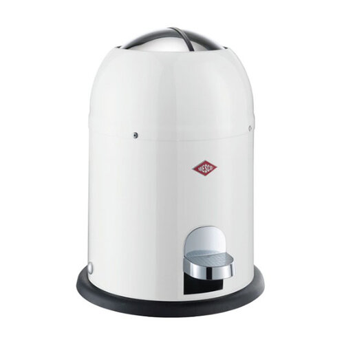 Wesco mini master afvalemmer, wit gelakt
