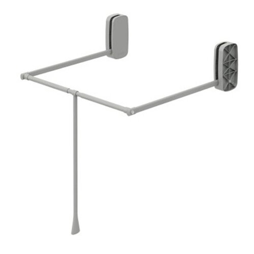 Kledinglift / Garderobelift, 12 kg max. belasting, 850- 1150 mm breed, Starax, grijs