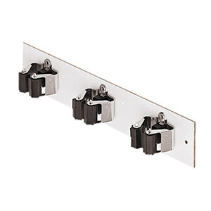 Houder met 3 klemmen voor gereedschap met steel en bezemstelen