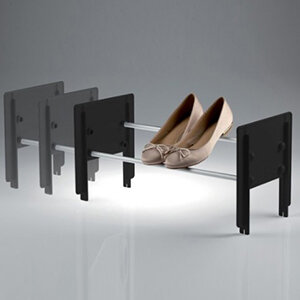 Servetto stapelbaar schoenenrek, zwart