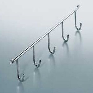 Hakenlijst met 5 haken voor plafondbevestiging