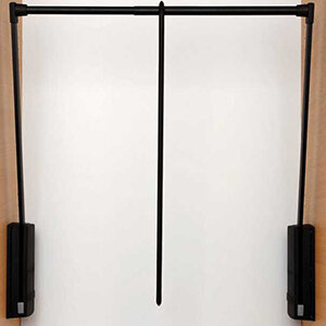 Garderobelift / Kledinglift Servetto Junior 770 - 1200 mm, zwart/zwart