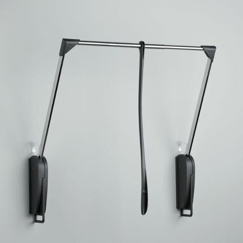 Garderobelift / Kledinglift Innominato, 620- 950 mm, voor wandbevestiging, zwart