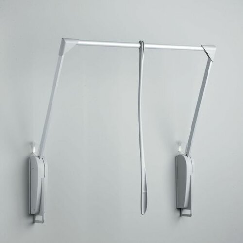 Garderobelift / Kledinglift Innominato, 620- 950 mm, voor wandbevestiging, grijs