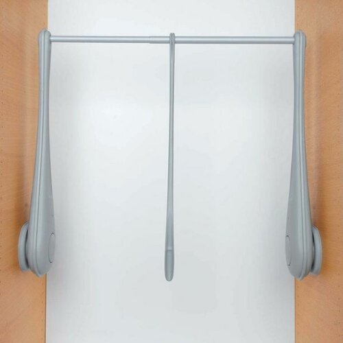 Garderobelift / Kledinglift Only Double, 730- 1190 mm, zilvergrijs