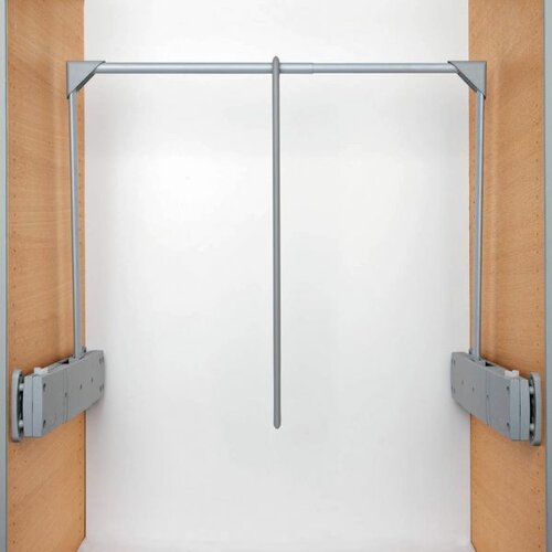 Garderobelift / Kledinglift Super, max. belasting 12 kg, 800-1100 mm, grijs