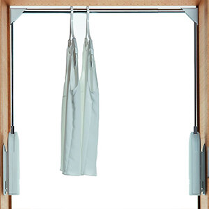 Garderobelift / Kledinglift Elektrisch Servetto, max. belasting 15 kg, 770- 1200 mm