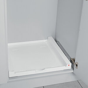 Universeel plateau op geleider voor kastbreedte 600mm