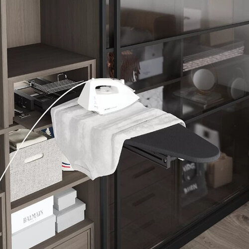 Starax inbouw Strijkplank voor montage in de kast, antraciet