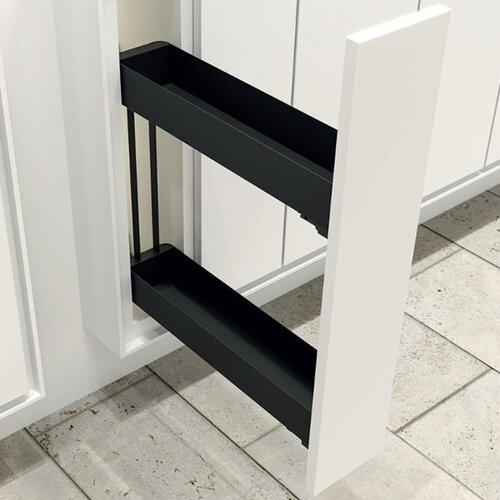 Uittrekelement K-LINE, voor smalle kast met kastbreedte 150 mm.