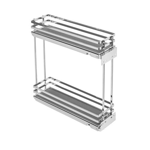 Uittrekelement Movixpro 150, chroom, met wandmontage, voor smalle kast met kastbreedte 150 mm 