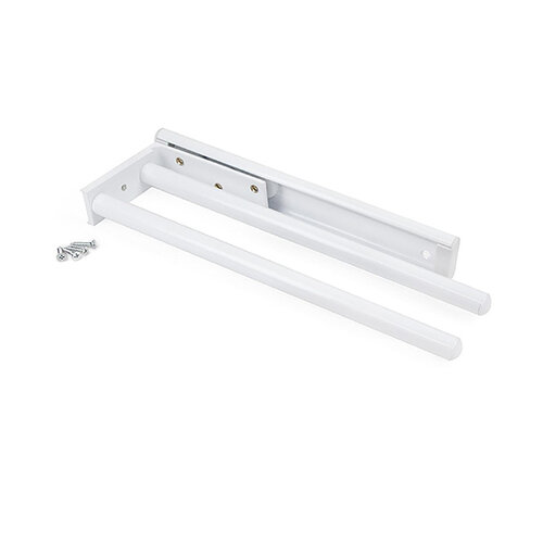 Handdoekrek van Emuca, met 2 armen, diepte 310 mm, wit