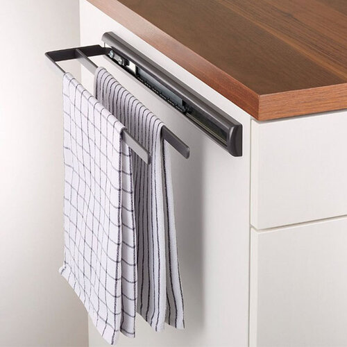 Handdoekrek van Kesseböhmer, met 2 armen, antraciet