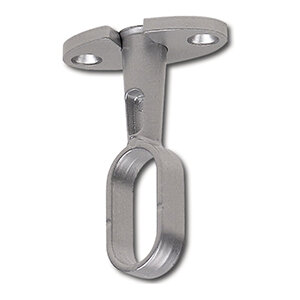 Roededrager ovaal, zink aluminium kleur