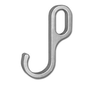 Haak, geschikt voor ovale kastroede, chroom.