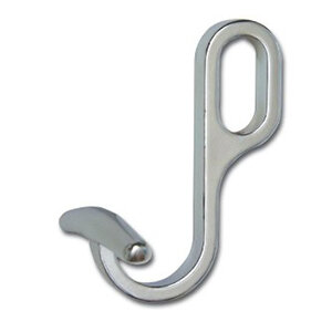 Haak, geschikt voor ovale kastroede, chroom