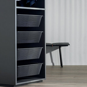 Uittrekmand antraciet, kastbreedte 600 mm