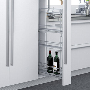 Uittrekelement smal voor halfhoge kolomkast