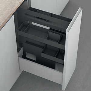 Sous-chef one uittrekelement, antraciet