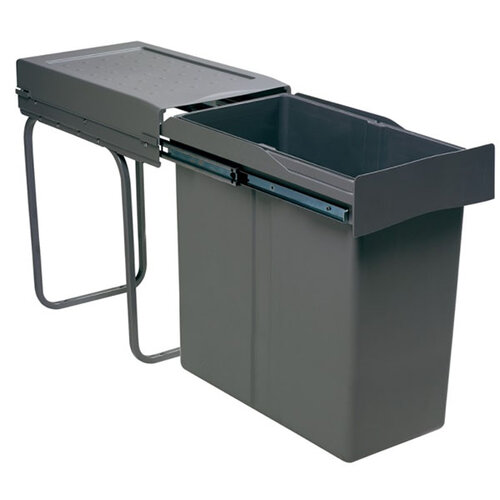 Afvalemmer volledig uittrekbaar, 40 liter inhoud