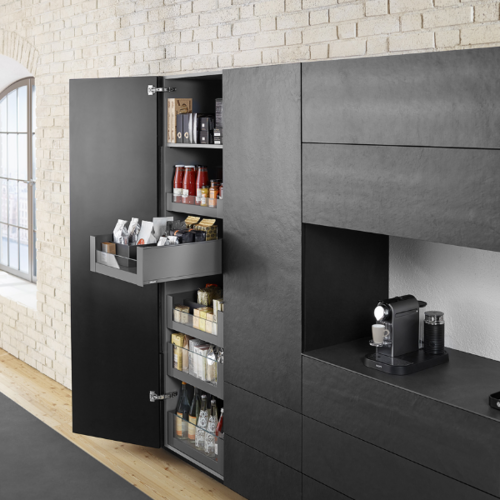 Space Tower Legrabox set 3, kastbreedte 400 - 600 mm, met glas laag 