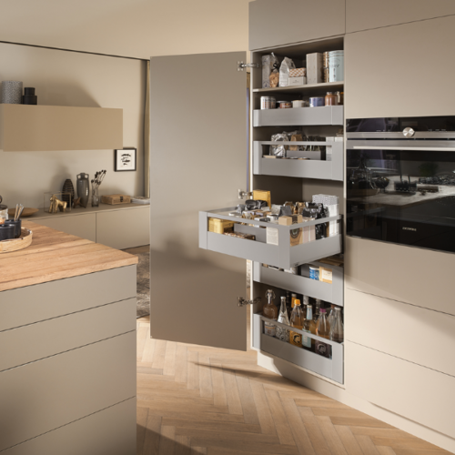 Space Tower MERIVOBOX set 1, kastbreedte 400 - 600 mm met reling