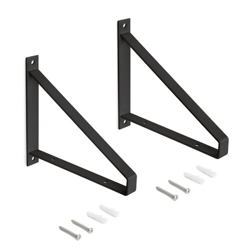 Set driehoek plankdragers, zwart