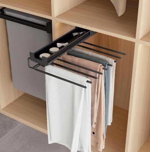 Broekhouder LINEA  voor 9 broeken, antraciet