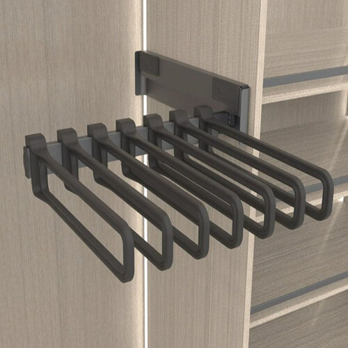 Uittrekbare broekhouder Conero, zwart