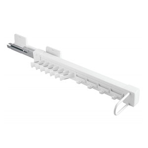 Stropdas- en riemhouder, uittrekbaar met softclosing, wit