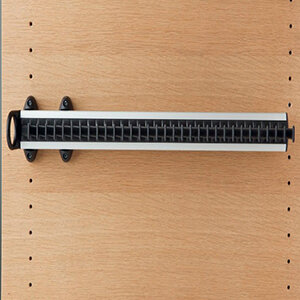 Servetto stropdashouder, uittrekbaar, zwart