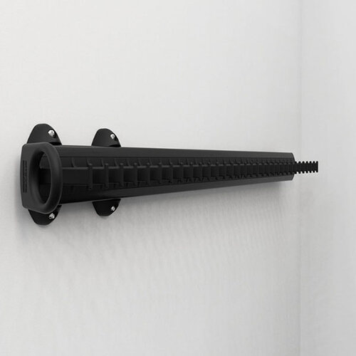 Servetto stropdashouder, uittrekbaar, zwart