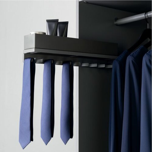 Uittrekbaar systeem voor riemen, stropdassen en accessoires