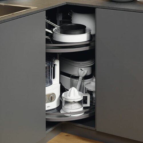 Kesseböhmer Revo 90 carrouselkastbeslag, antraciet