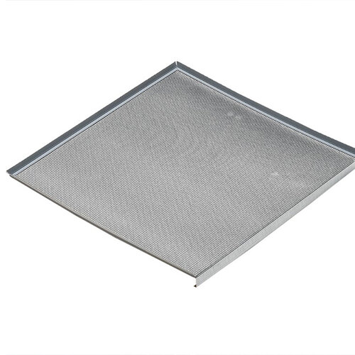 Inlegbodem aluminium voor gootsteenkast, breedte 861mm tot 868 mm 