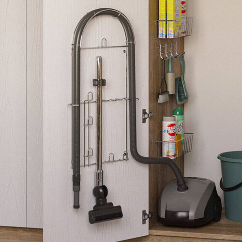 Rek voor stofzuigerslang en toebehoren